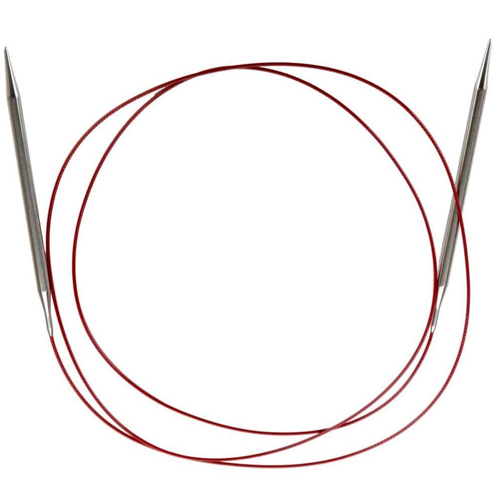 60 152 cm Chiaogoo Red Lace Stainless Steel Circular Knitting Needles SizeUS1510mm