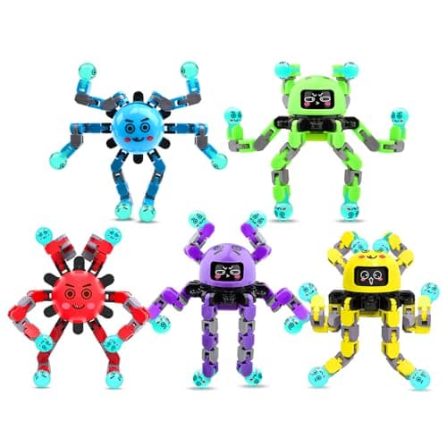 ASIOWELY 5 PCS Easter Basket Stuffers Fidget Spinner Toys for Kids AdultsParty Favors Goodie Bags BulkFingertip Gyros Sensory Toy Stress Relief Classroom Prizes Boys Girl Birthday Gifts for Teens