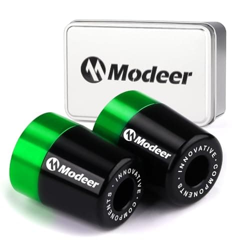 Modeer Handlebar Grip End for Ninja 250 300 400 650 1000 400R 250R 250SX 1000SX H2R ZX14R ZX10R ZX6R Z250 300 400 Z650 750 800 900 1000 Vulcan S 650 900 Motorcycle Accessories (Green)