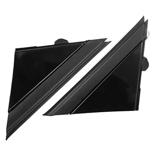 X AUTOHAUX 1 Pair Car Gloss Black Door Mirror Flag Cover for Fiat 500 2012-2019 High Gloss Trim 1SH17KX7AA 1SH16KXAA Left Driver Right Passenger Side Door Rearview Mirror Flag Cover