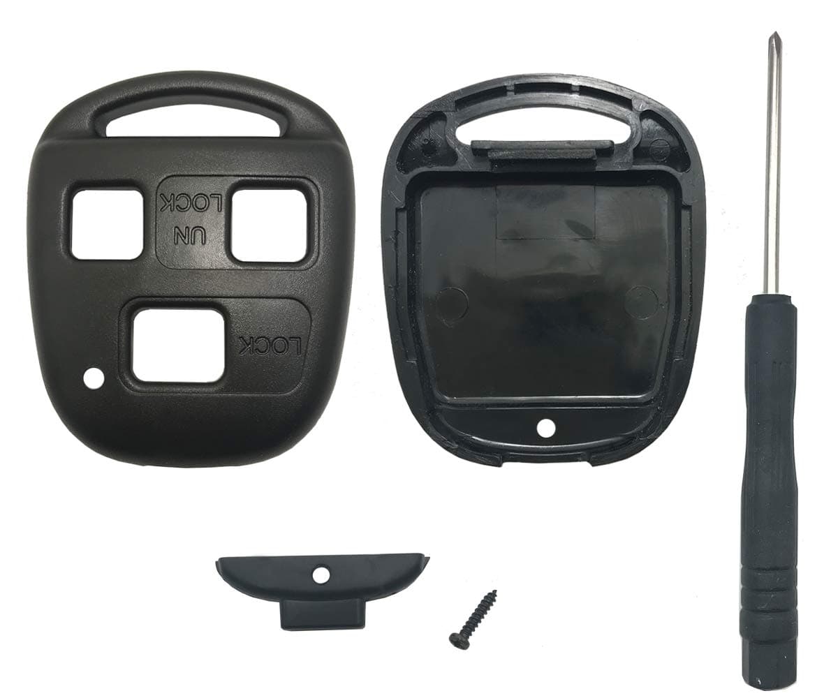 Replacement Key Fob Case Shell Fit for Lexus ES GS GX is LS LX RX SC ES300 GX470 GS300 Keyless Entry Remote Control Key Fob Cover Housing 3 Buttons