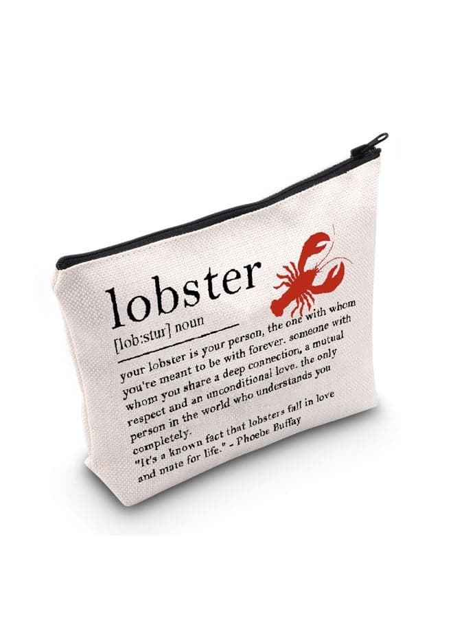 Lobster Lover Gift Lobster Definition Cosmetic Bag Valentines Day Gift, Lobster Cosmetic Bag