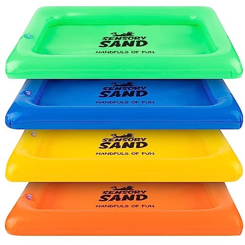 Sensory Sand Inflatable Sand Trays Small Size Holds 2 Pounds of Play Sand