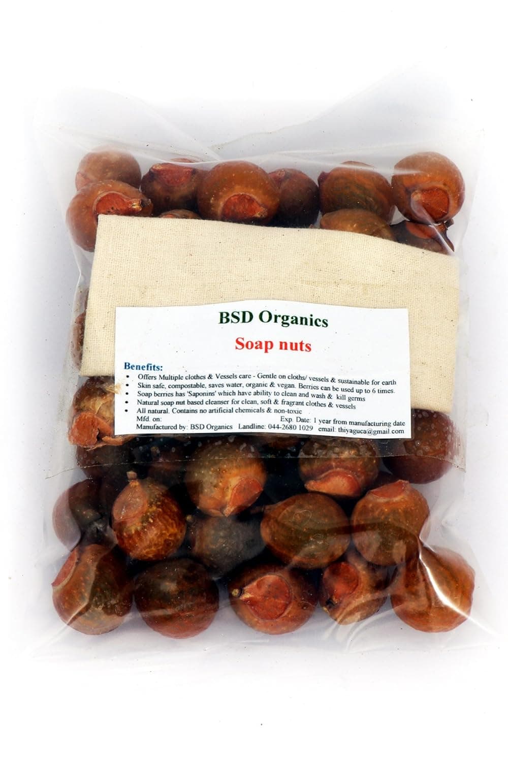 BSD Organics CleanY Small Soap nuts Reetha Areetha kunkudukaialu 5 KG