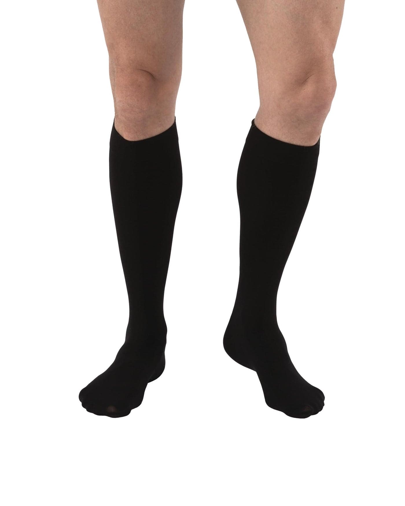 JOBST Relief Knee High Graduated Compression Socks, 30-40 mmHg - Comfortable Unisex Design - Closed Toe, Black, X-Large Full Calf