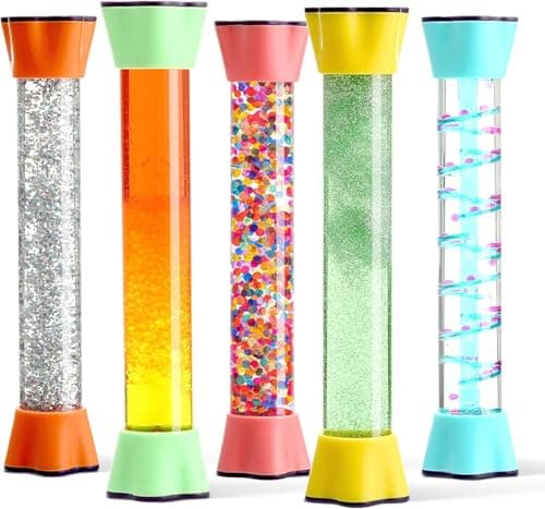 Special Supplies Liquid Motion Bubbler Toy Cool Tubes Colorful Hourglass Timer with Droplet Movement Bedroom Sensory Play for Home or School Style 4