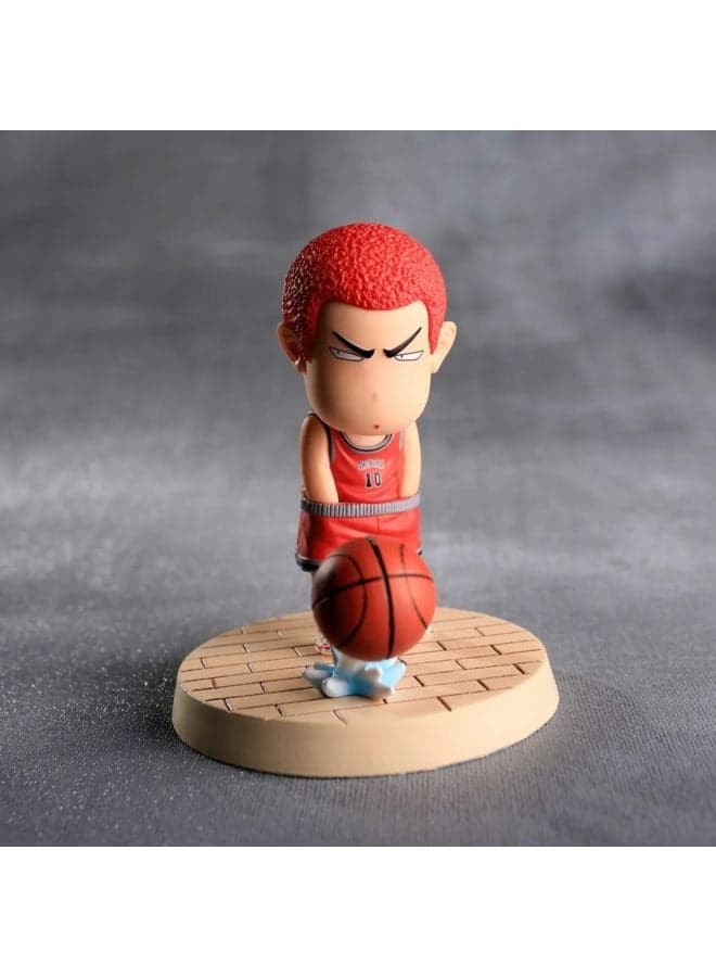Slam Dunk Q-version Hanamichi Sakuragi Anime Figure Model with Hands in Pockets - Ideal Birthday Gift and Decorative Ornament