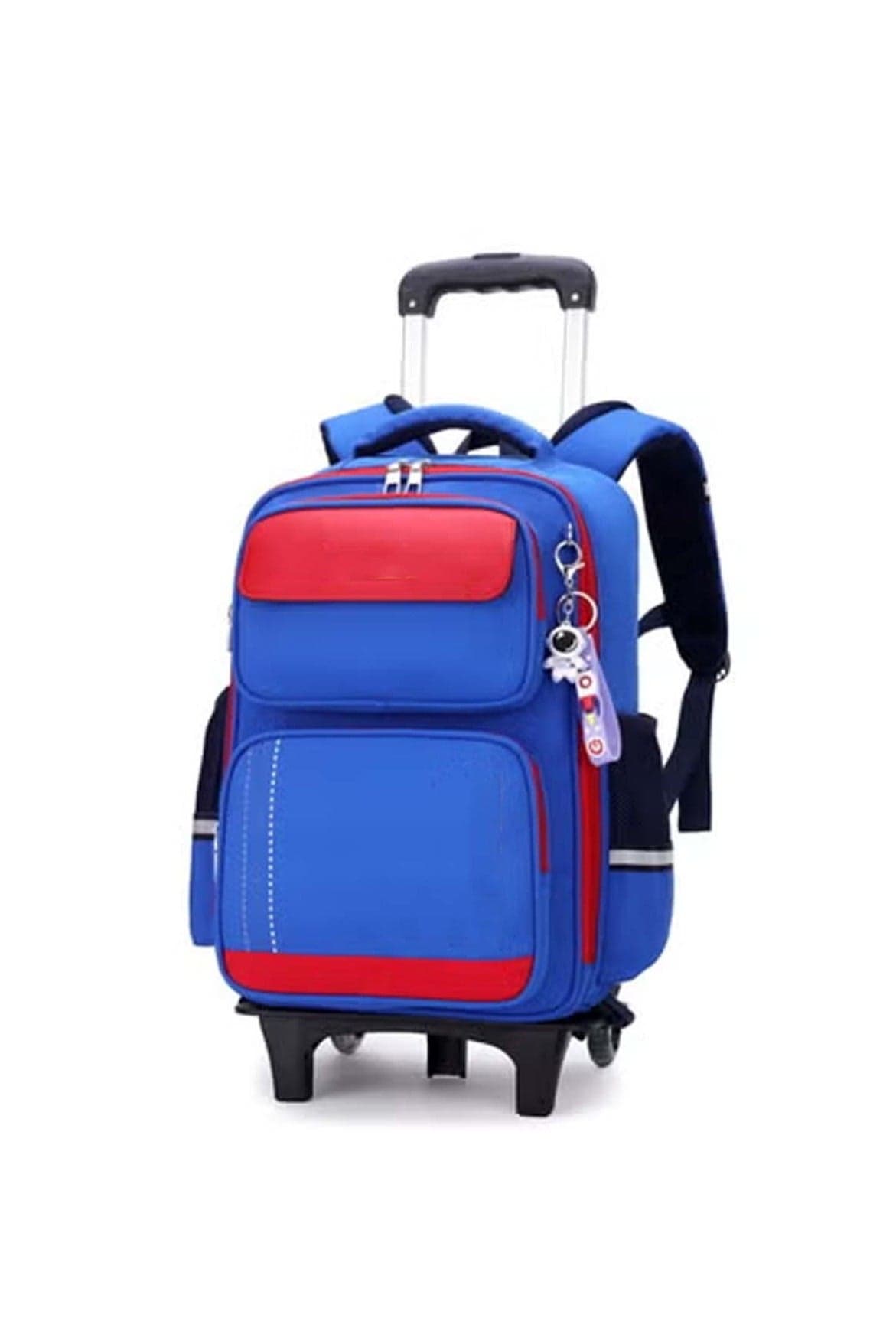 2-Wheel Kids Trolley Backpack Stylish and Durable School Bag for Students Blue