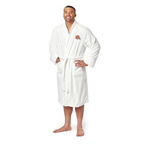Northwest NFL Cleveland Browns Unisex-Adult Silk Touch Bath Robe, Large/X-Large, Team Colors