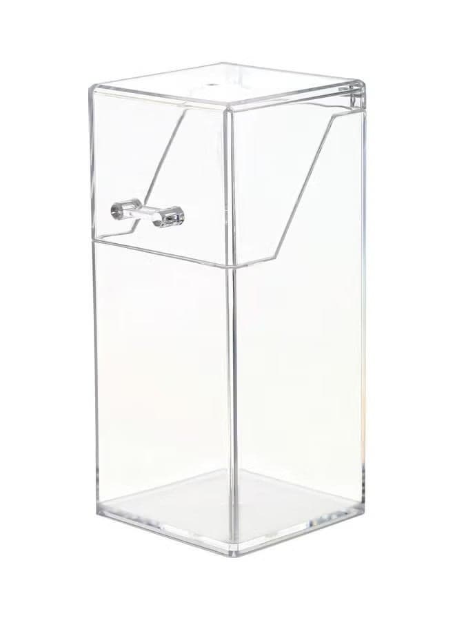Clear Acrylic Dust Proof Makeup Brush Organizer Cosmetic Brushes Eyebrow Pencil Storage Holder With Lid Transparent