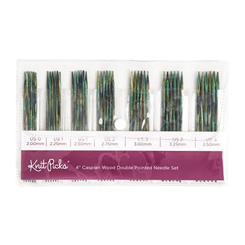 Knit Picks Double Pointed Wood Knitting Needle Set (Caspian 4")