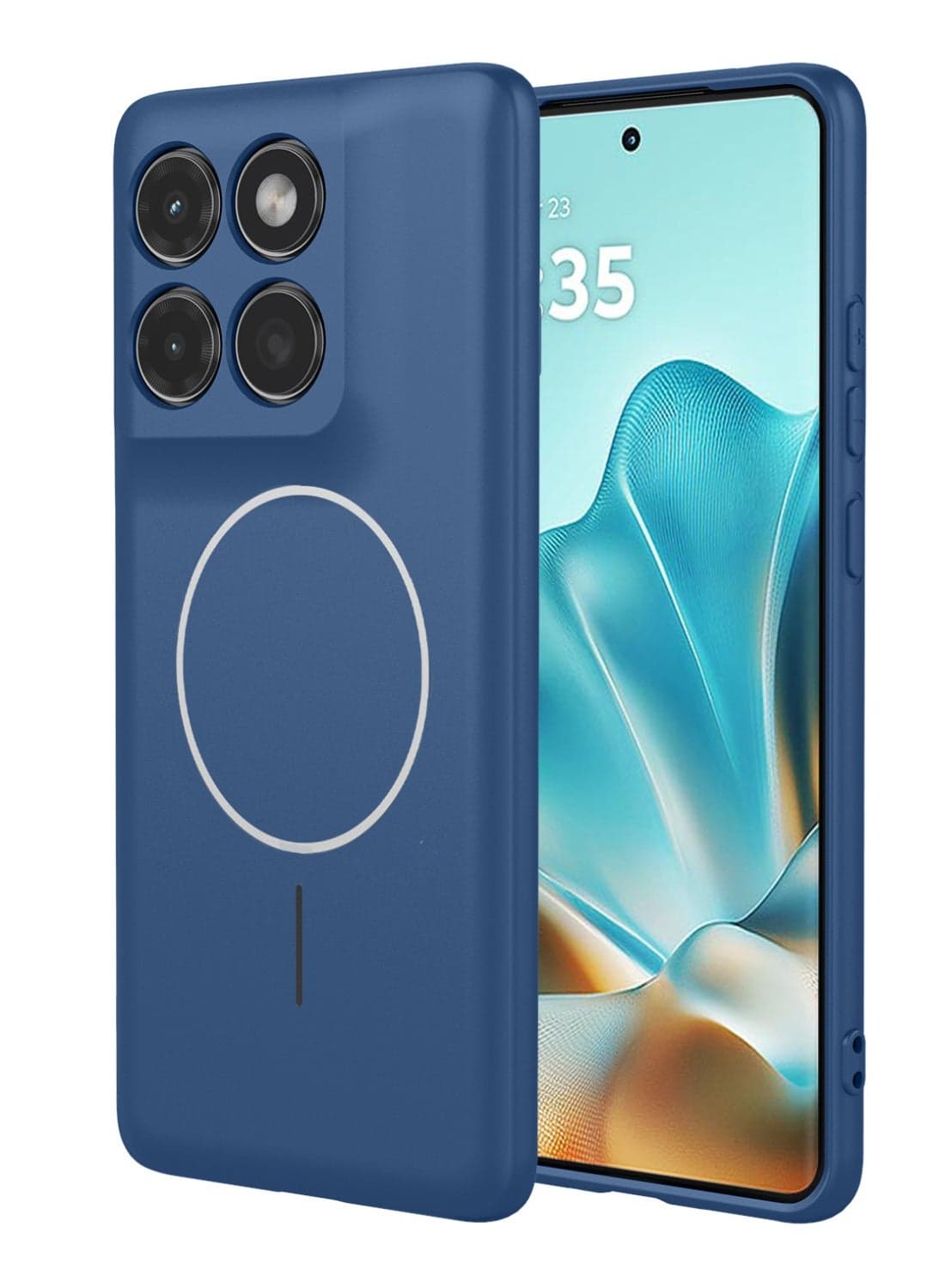 Cover for Motorola Edge 70 5G with Magnetic Adsorption Function, Ultra Thin Soft Liquid Silicone, Elegant Matte TPU Bumper Shockproof Case