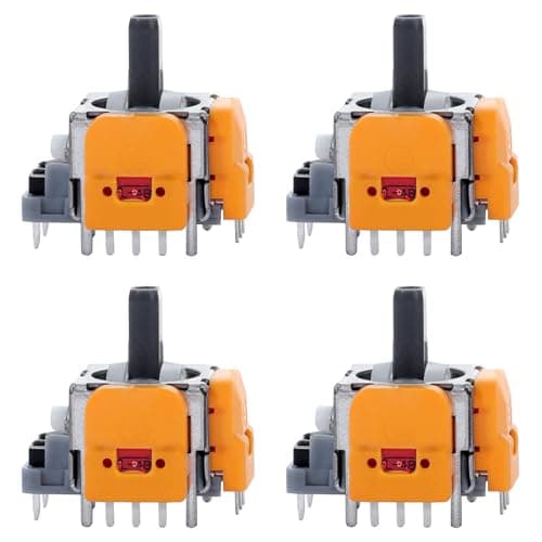 Ikpek 4pcs Hall-Effect Joysticks Replacement for DualSense PS5 Controller, 3D Analog Sensor Wheel Thumb Sticks Rocker Module Replacement for PlayStation 5 Controller