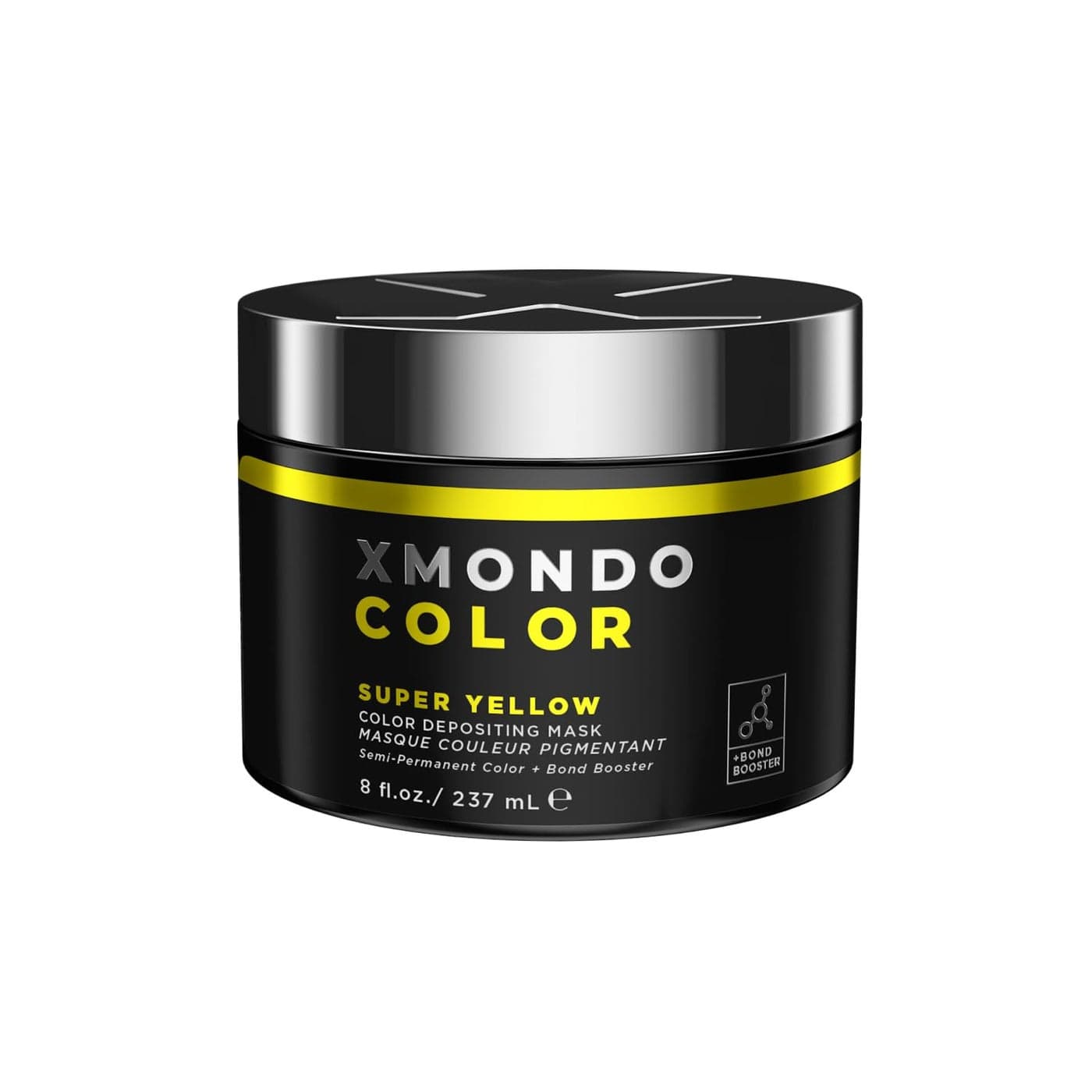 XMONDO Color Super Yellow Depositing Mask SemiPermanent Yellow Dye Infused with Bond Booster Technology Hyaluronic Acid for Nourishment Revitalization Repair Vegan Formula 8 Fl Oz 1Pack