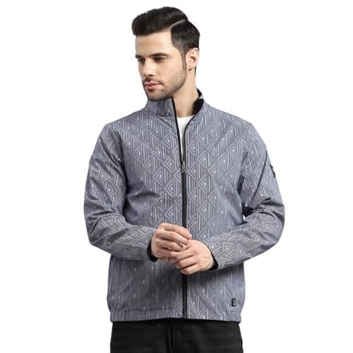 Monte Carlo Men's Regular Fit Solid Pattern Hooded Zipper Full Sleeve Winter Jacket | Warm Coat for Men | Stylish Full SleeveReversible Zipper Jacket Navy Blue M