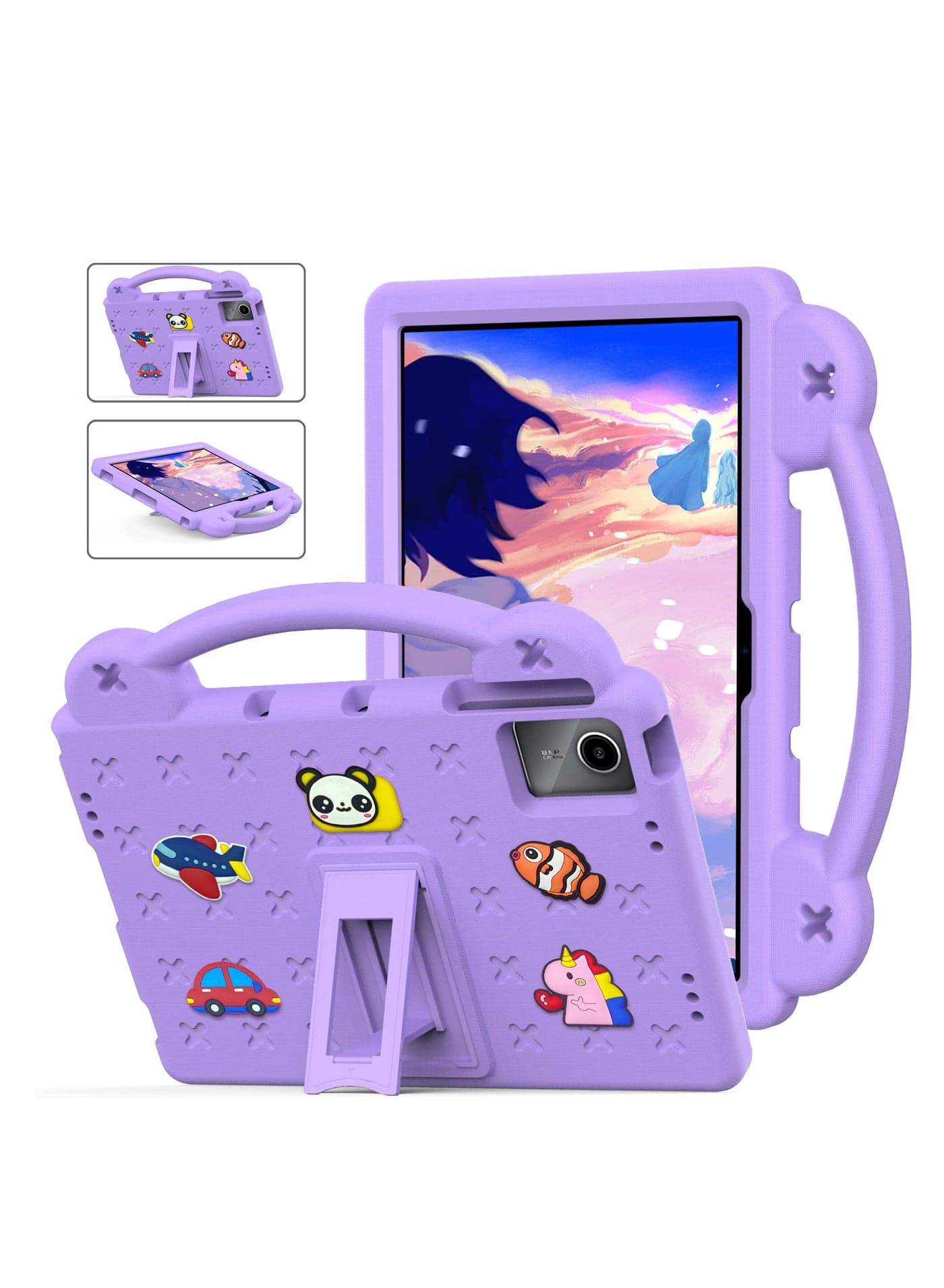 Suitable for Lenovo Xiaoxin Pad (2024) 11 inch/Tab M11 11 inch 2024 Model TB330FU TB330XU TB-331FC /Tab P11/P11 Plus 2021 11 Inch(TB-J606F TB-J606N TB-J607F TB-J607N)/Huawei Metepad 11 Inch (2023/2021)/Xiaomi Redmi Pad Se 11 Inch(2023) , Child Protection Case Heavy Duty EVA Foam Shockproof Case Chil