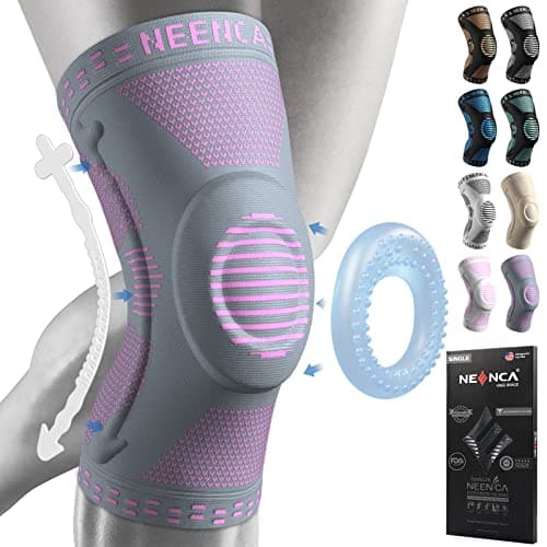 NEENCA Professional Knee Brace for Pain Relief, Medical Knee Support with Patella Pad & Side Stabilizers, Compression Knee Sleeve for Meniscus Tear, ACL, Joint Pain, Runner, Workout - FSA/HSA APPROVED