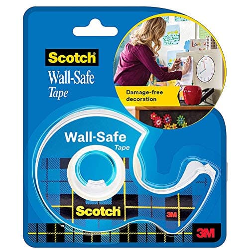 Scotch Damage Free Mounting and Decor by 3M Wall Safe Tape (Width 1.9M Length 16.5M, Up to 14G),White | 19 x 93 x 106 Millimeters
