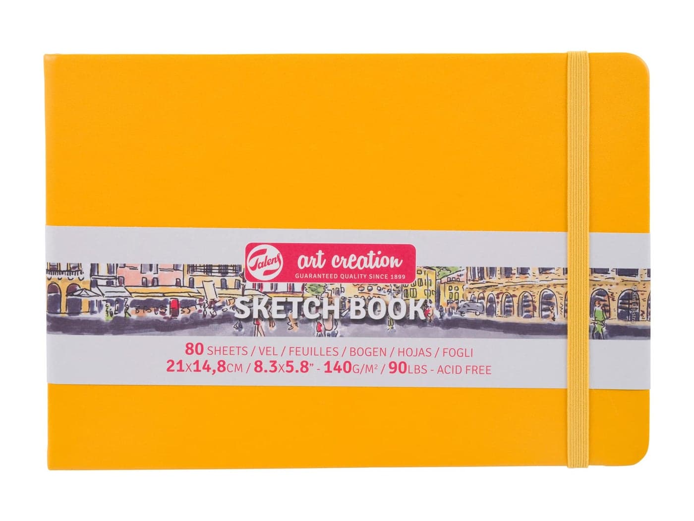 Talens Art Creation Sketchbook 80 Sheets 21 cm x 148 cm Golden Yellow A5 9314115M