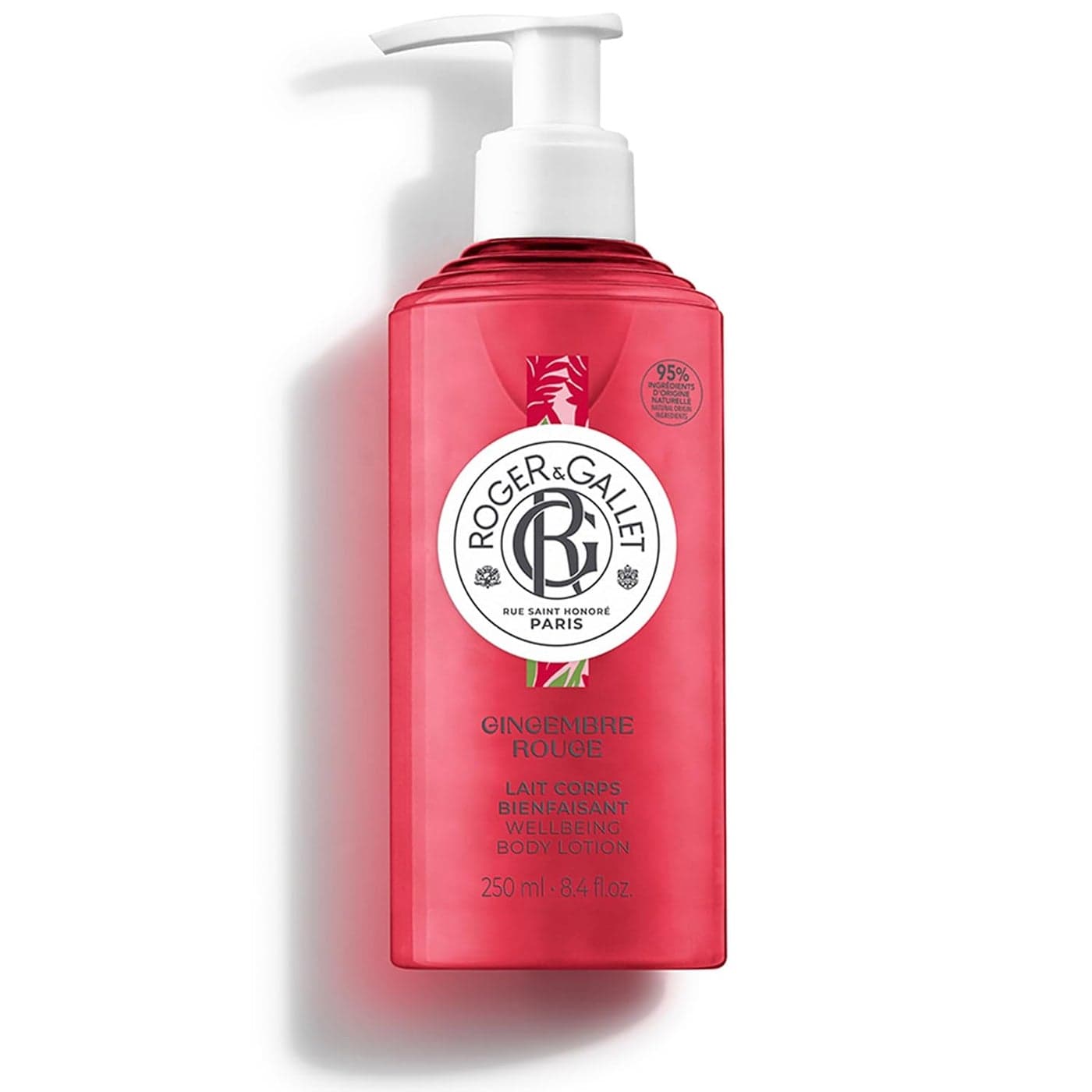 ROGER GALLET Body Lotion for Women Gingembre Rouge Red Ginger 84 oz Bottle