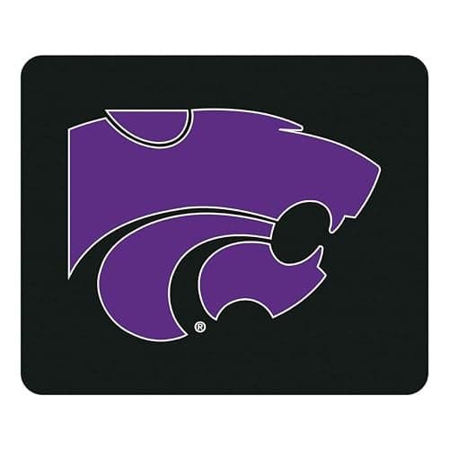 OTM Essentials Kansas State University Standard Fabric Mouse Pad, Desk Accessories, Standard Fabric Gaming Mouse Pad, Classic V2, Black