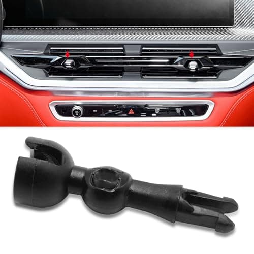Jaronx Compatible with BMW Air Vent Knob Bracket for X5 G05/X6 G06/X7 G07 2023 2024 2025, Front Air Conditioner Outlet Grille Blade AC Vent Knob Holder Shaft Replacement for BMW (Middle)
