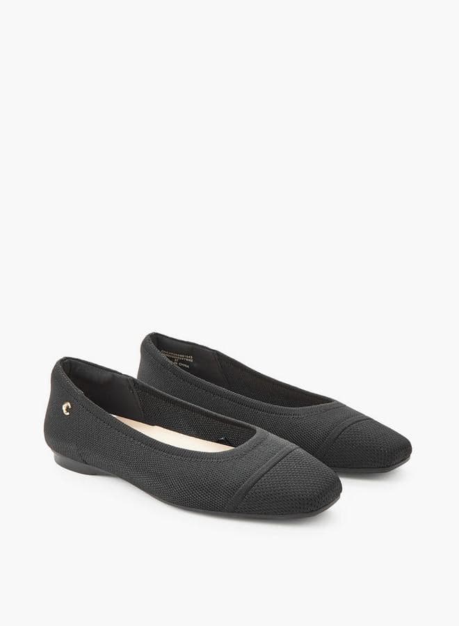 Women Textured Ballerina Shoes