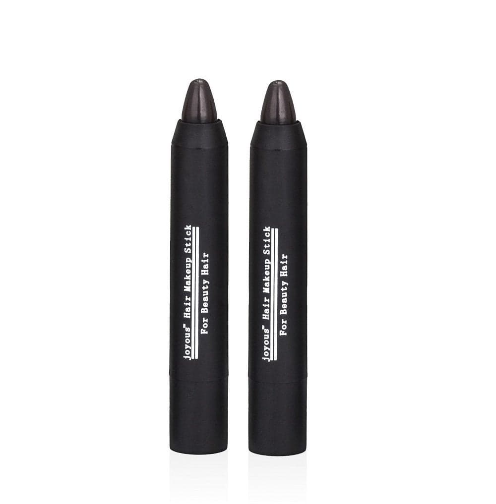 Professional Hair Chalk Temporary Hair Dye Nontoxic Hair Color Crayon Cover White Hair Color Patch 2packsdark Browndark Brown