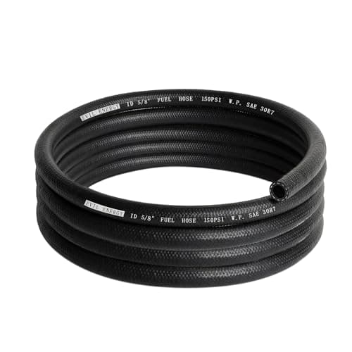 EVIL ENERGY 5/8 Fuel Hose Line Push Lock NBR Rubber SAE 30R7 10FT 150PSI