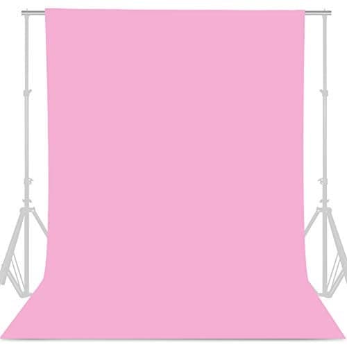 GFCC Pink Backdrop Photography Background - 6FT x 10FT Photo Backdrop for Photoshoot Photography Video Recording Background Screen Picture Curtain