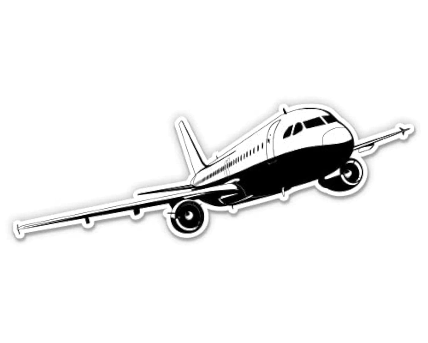 Airplane 3 Vinyl Sticker for Car Laptop Water Bottle Phone Waterproof Decal