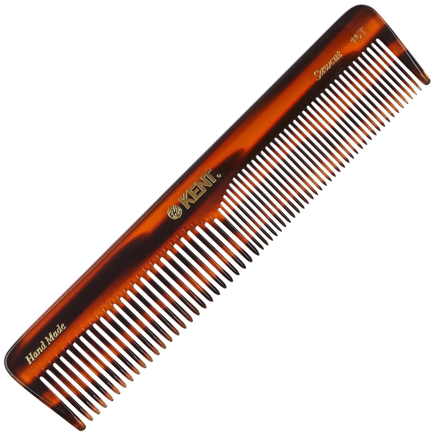 Kent 16T Fine Tooth Comb and Wide Tooth Comb for Hair Kent Beard Comb and Mustache Comb for Hair Styling Travel Comb Grooming for Men and Women