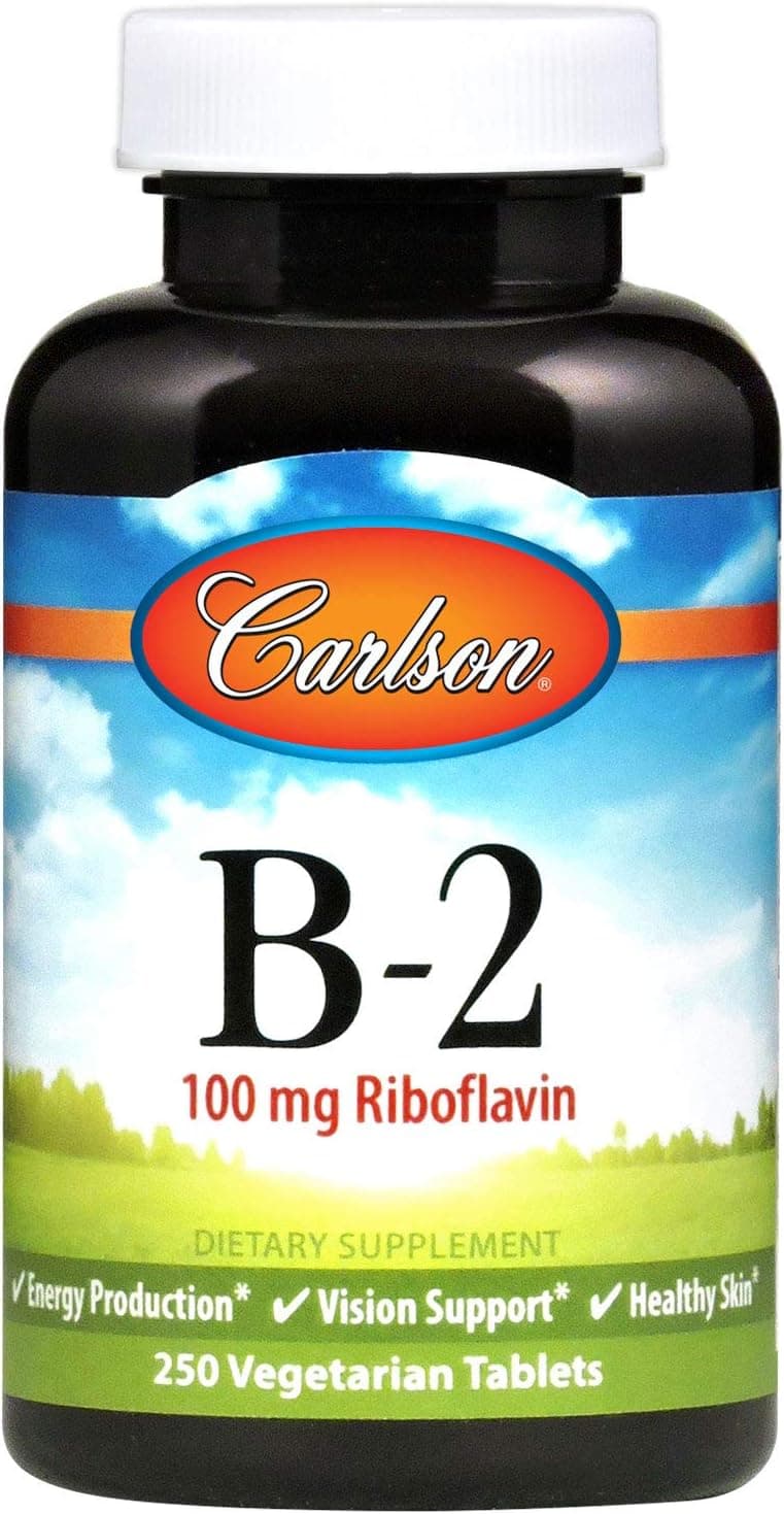 B-2 Riboflavin 100 mg Tablets for Adults