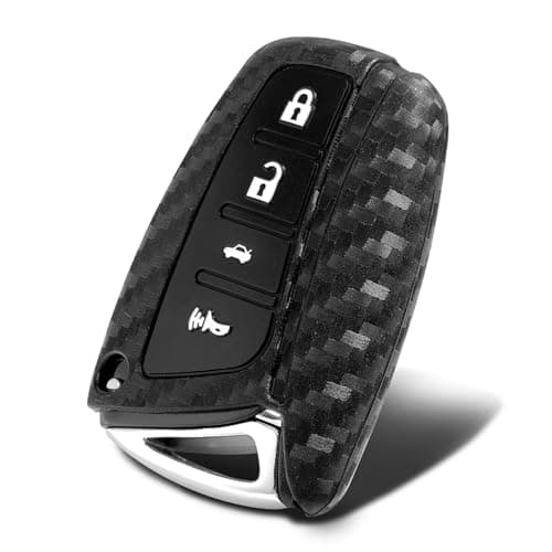 WORCAS Key Fob Cover Case Compatible with Hyundai Azera EQUUS Genesis Santa FE Santa FE Sport Sante FE Sante FE Sport 4 Button Keyless Entry Remote