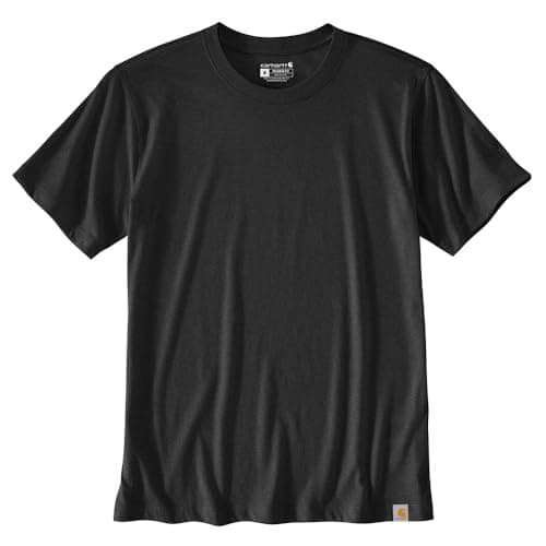 Carhartt Men's Relaxed Fit Lightweight Short-Sleeve T-Shirt, Carbon Heather, Large