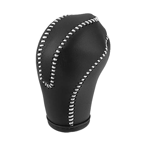 X AUTOHAUX Car Faux Leather Gear Shift Knob Cover for Infiniti QX50 QX70 QX80 20142016 QX56 20112013 G35 20072008 EX37 FX37 2013 FX35 20092012 Gray Line