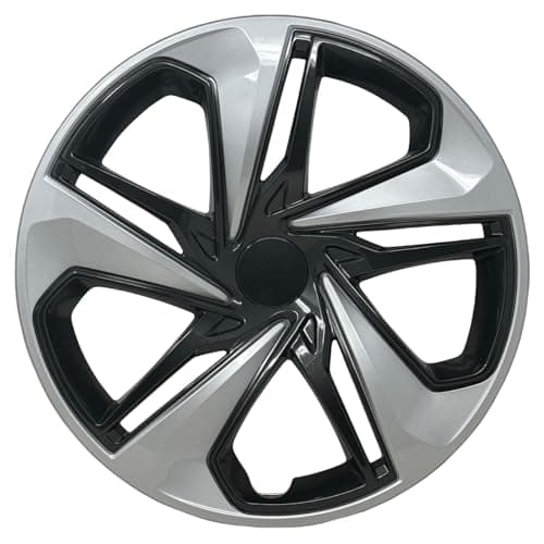 HubStar Hubcap Replacement for Honda Civic 2016-2024, 16-inch Premium Replica Silver-Charcoal Two-Tone Wheel Cover (1 Piece)