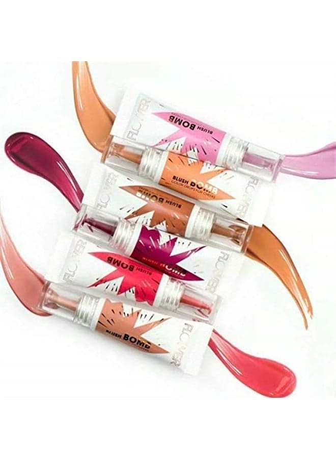 Blush Bomb Color Drops for Cheeks | Liquid Gel Cream Blusher Makeup | Multiple Beauty Awards | Lightweight Radiance (Bitten)