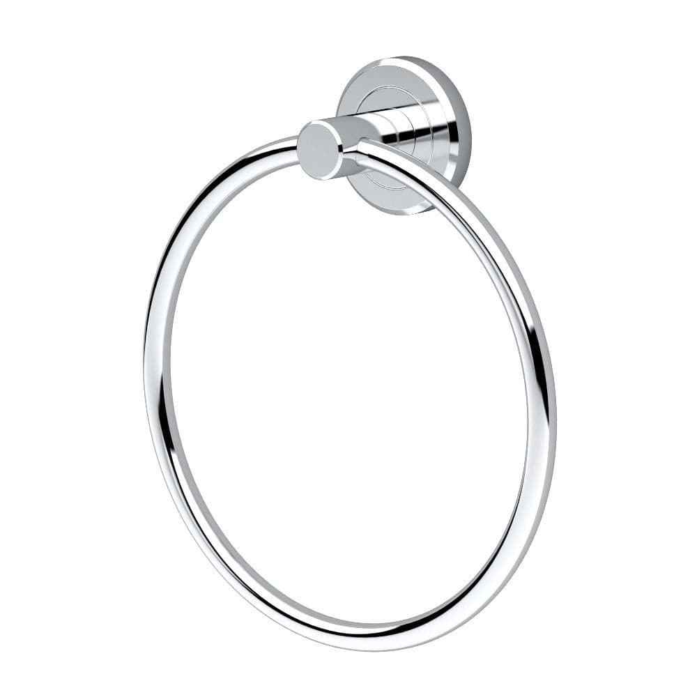 Gatco 4242 Latitude II Towel Ring Modern Hand Towel Holder for Bathroom Stylish Decorative Hardware Heavy Duty Metal EZ Ancor Mounting Chrome