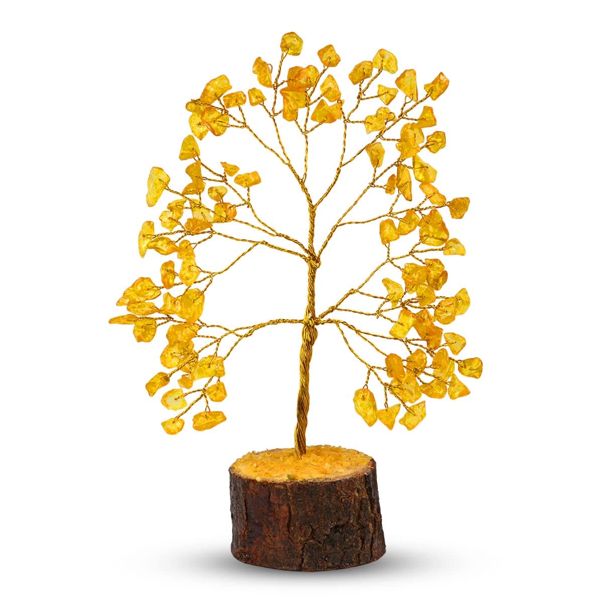 Crystu Citrine Stone Tree 100 Beads Crystal Tree Stone Tree Showpiece