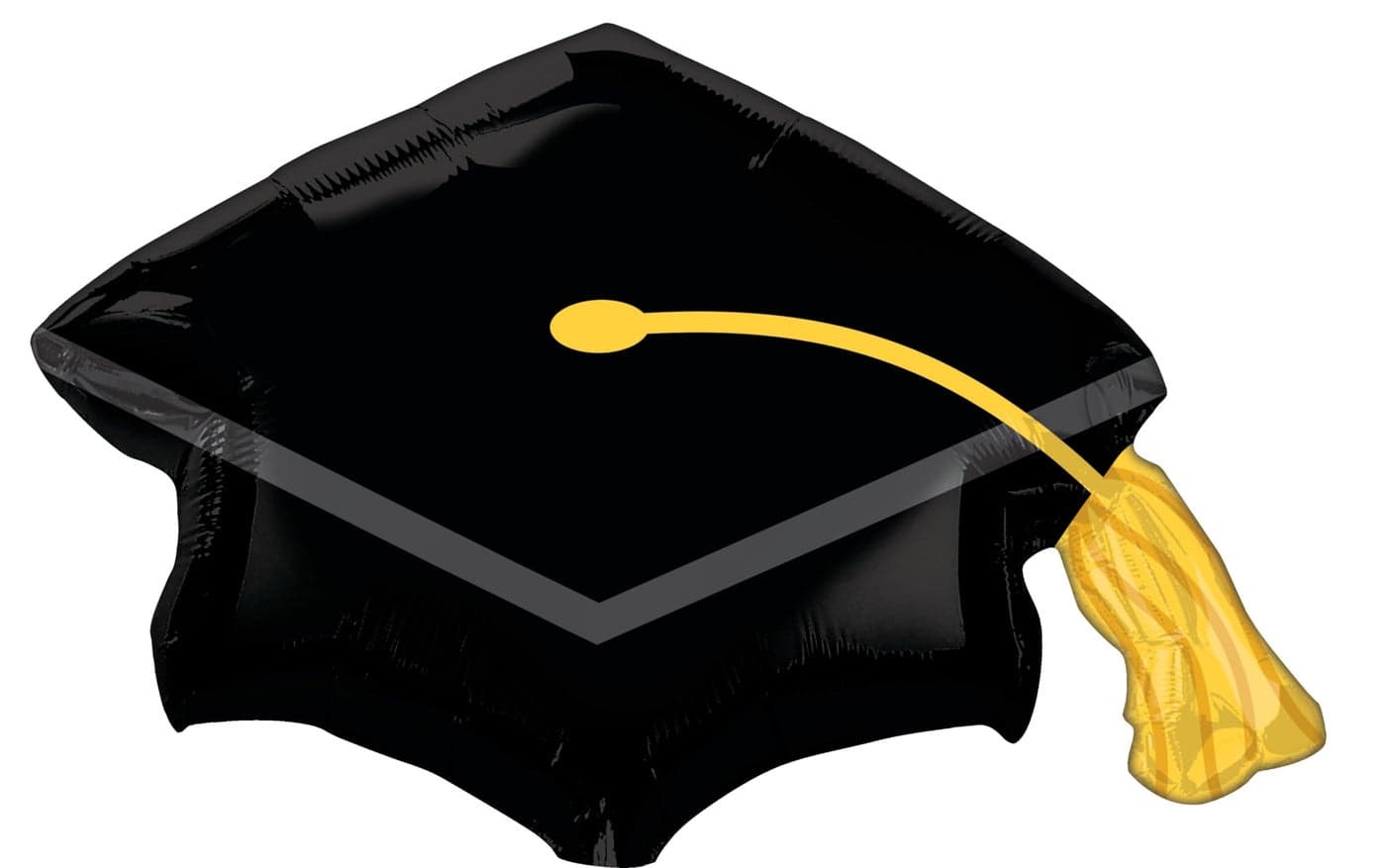 amscan Black Grad Cap Mylar Party Foil Balloon 31 Multicolor