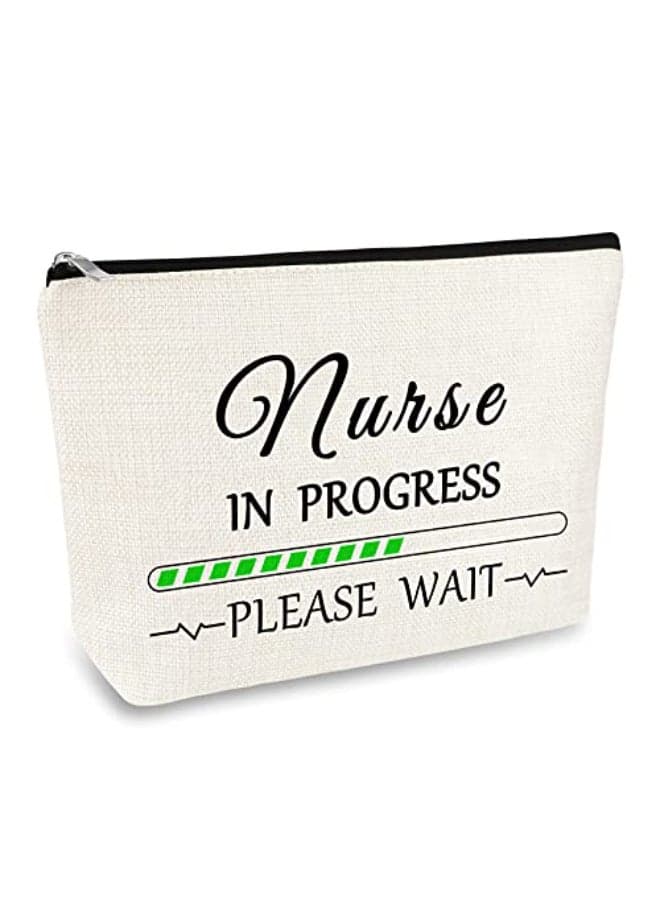 Nurse Appreciation Gift Makeup Bag RN Cosmetic Bag Graduation Nurses Week Birthday Gift for Nursing School Student Women Coworker Sister Nurse Practitioner Present Travel Zipper Toiletries Pouch