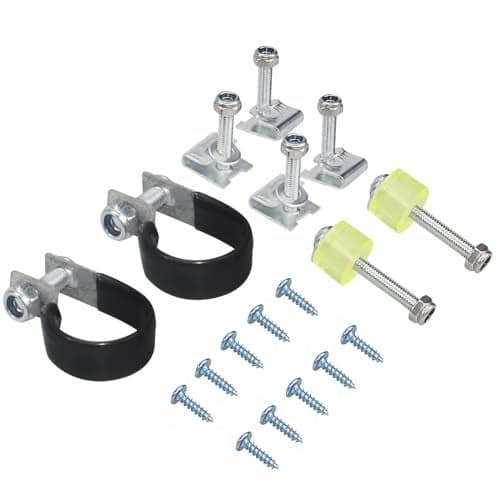 WOWTK Lower Vented Leg Fairings Mounting hardware Screw Clamps Set fits for Harley Touring Electra Glide Road King Road Glide Street Glide Models 1983-2013