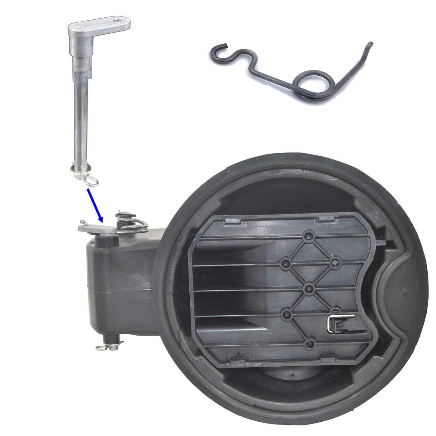Colorfulway Fuel Door Hinge Pin With Gas Door Spring for 20152020 F150 Loose Gas Cap Permanent Repair Fix Metal