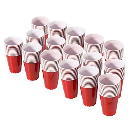 GoBig 6 oz Red Party Cups 160 Pack Great for Parties Tasting Flights and Games