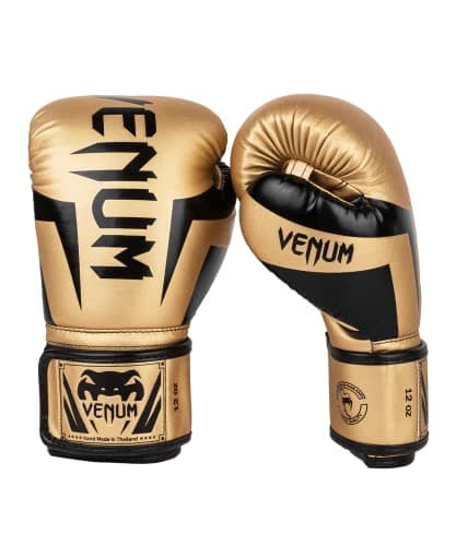 Venum Elite Boxing Gloves - Gold/Black