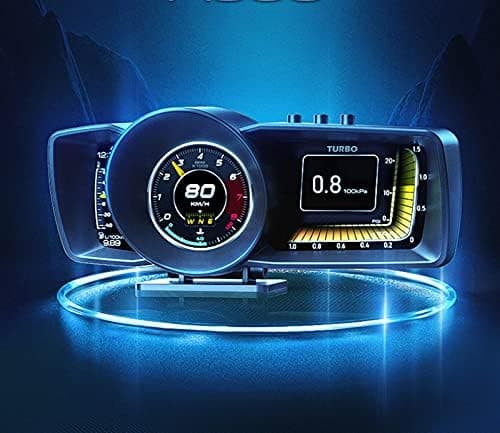 CLOUDSALE Car Hud GPS Dual System & Multi-Function Dashboard Obd2 & Smart Speedometer Auto Gauge Alarm System Universal For All Car And Trucks Hud Meter