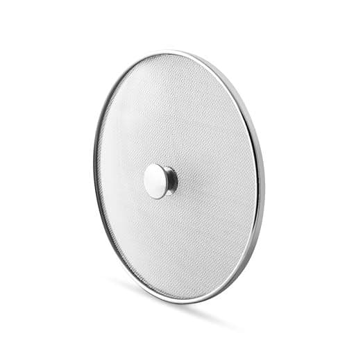 Kitchen Expert Steel Net Cover Jali | 1 Pc (23cm) | Milk Net Lids/Tope/Chiba | Suitable For Pots/Pan/Kadhai/Bowls | Strong & sturdy Handle | Multipurpose Lid