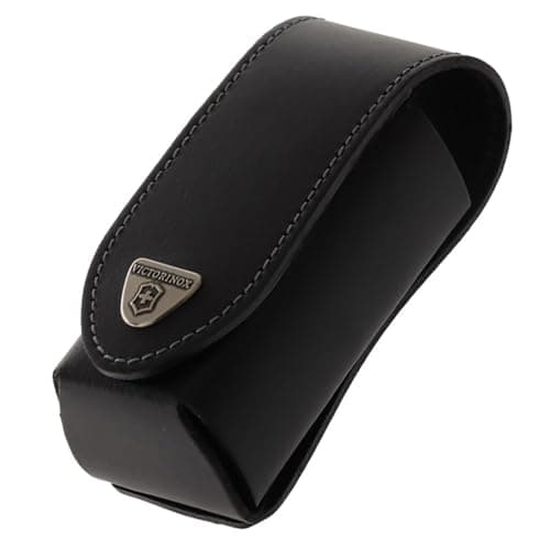 Victorinox, Belt Case Leather Black Accessories for Pocket Knives Outdoor Multifunction
