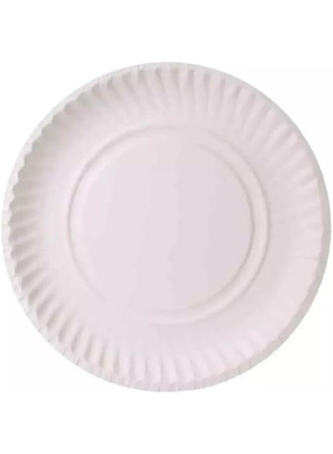 Ecno Pack Disposable Paper Plates 7inch Size- 50pcs